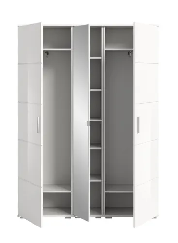 Garderoben-Set Prego | weiß Hochglanz | 3-teilig