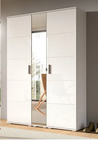 Garderoben-Set Prego | weiß Hochglanz | 3-teilig