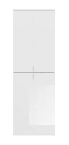 Garderoben Set Projekt X 2 | weiß Hochglanz / Artisan Eiche mit Spiegeltüren | 4-teilig