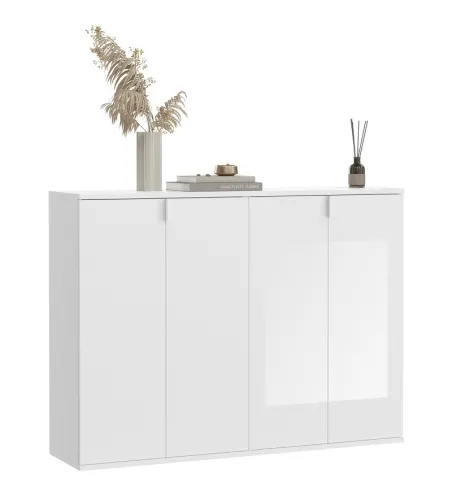 Garderoben Set Projekt X Kommoden Kombination weiß Hochglanz 2-teilig