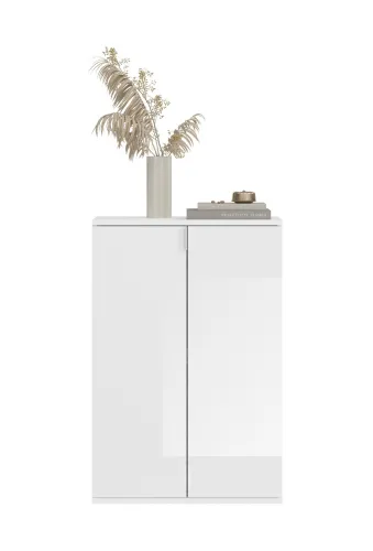Garderoben Set Projekt X Kommoden Kombination weiß Hochglanz 2-teilig