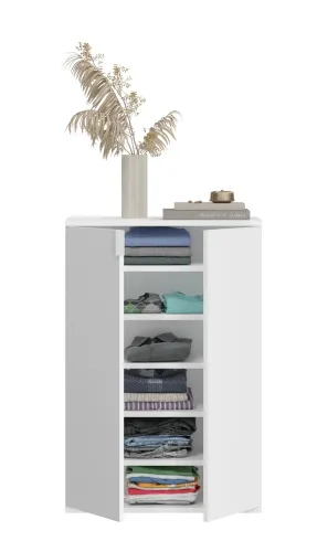 Garderoben Set Projekt X Kommoden Kombination weiß Hochglanz 2-teilig