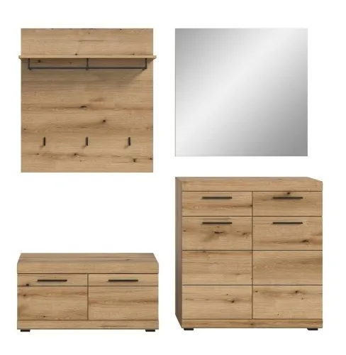 Garderoben-Set Scout | Evoke Oak | 4-teilig