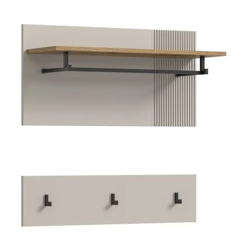 Garderoben-Set Slide | Kaschmir / Evoke Oak | 3-teilig