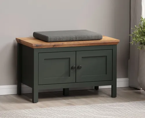 Garderoben-Set Stanton | Tannengrün / Eiche | 5-teilig