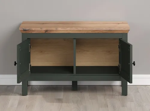 Garderoben-Set Stanton | Tannengrün / Eiche | 5-teilig