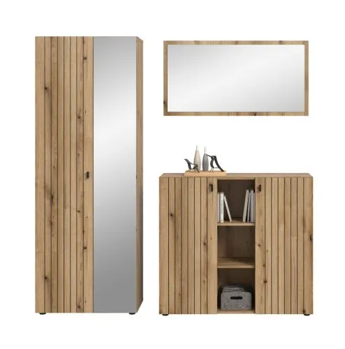 Garderoben-Set Station 3 | Evoke Eiche | 3-teilig
