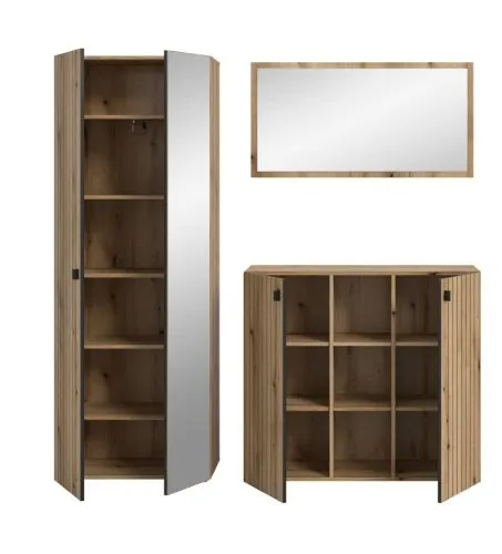 Garderoben-Set Station 3 | Evoke Eiche | 3-teilig