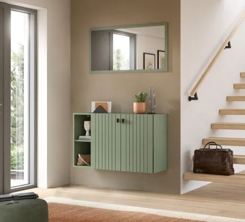 Garderoben-Set Station 4 | Smoke Green | 2-teilig