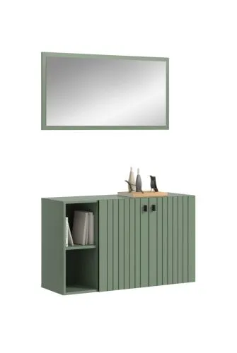 Garderoben-Set Station 4 | Smoke Green | 2-teilig