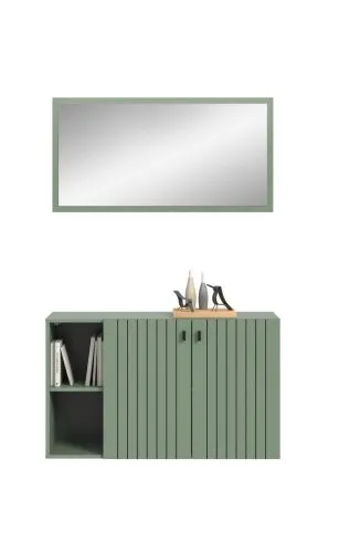 Garderoben-Set Station 4 | Smoke Green | 2-teilig