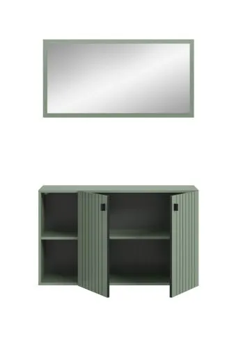 Garderoben-Set Station 4 | Smoke Green | 2-teilig