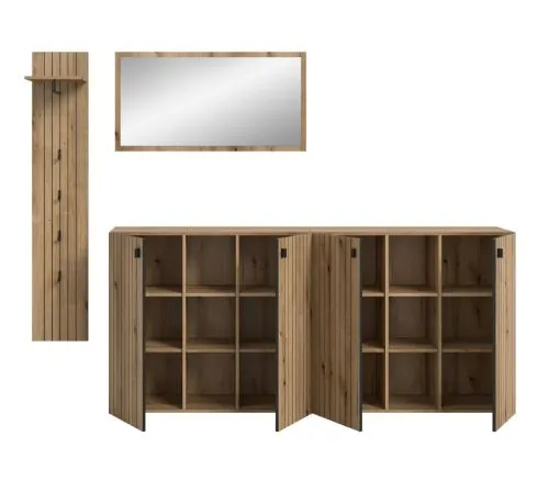 Garderoben-Set Station 5 | Evoke Eiche | 4-teilig