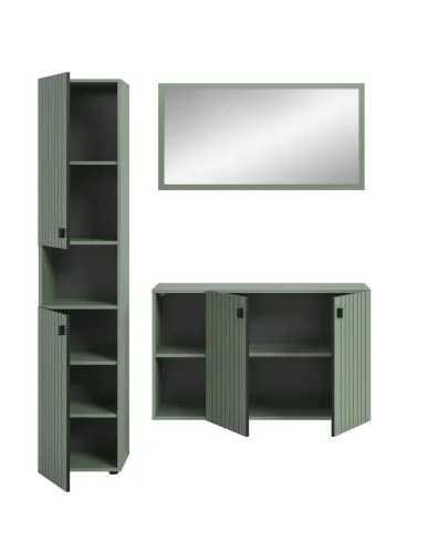 Garderoben-Set Station 5 | Smoke Green | 3-teilig