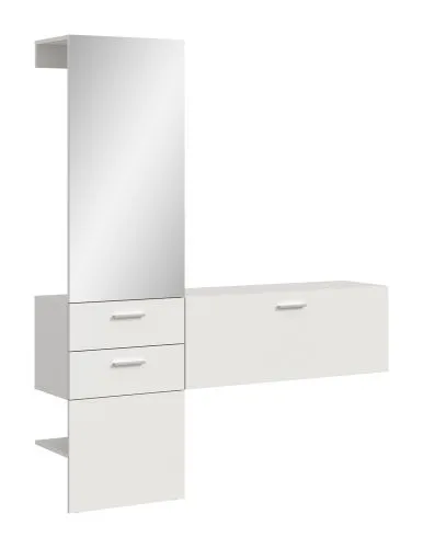 Garderoben-Set Vaga 2 | 2-teilig | weiß