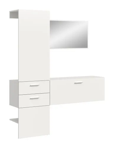 Garderoben-Set Vaga 2 | 3-teilig | weiß