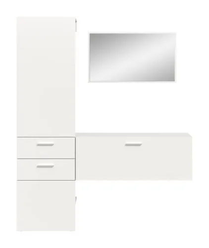 Garderoben-Set Vaga 2 | 3-teilig | weiß