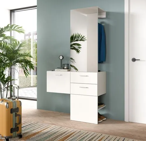 Garderoben-Set Vaga | 2-teilig | weiß