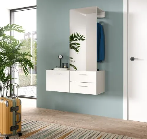 Garderoben-Set Vaga | 2-teilig | weiß