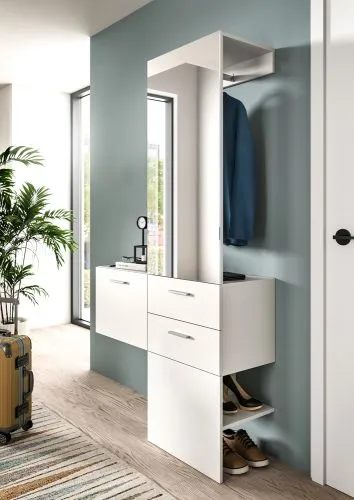 Garderoben-Set Vaga | 2-teilig | weiß