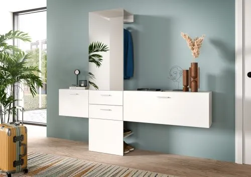 Garderoben-Set Vaga 4 | 3-teilig | weiß