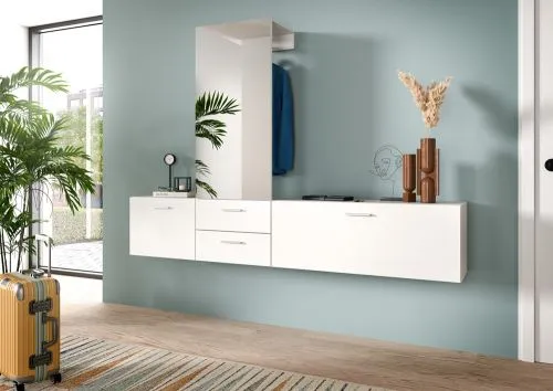 Garderoben-Set Vaga 4 | 3-teilig | weiß