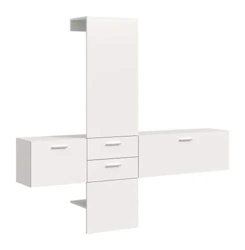 Garderoben-Set Vaga 6 | 3-teilig | weiß