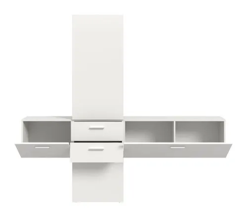 Garderoben-Set Vaga 6 | 3-teilig | weiß