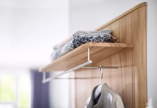 Garderoben Set Vedura | Kernbuche massiv | 5-teilig mit Kissen