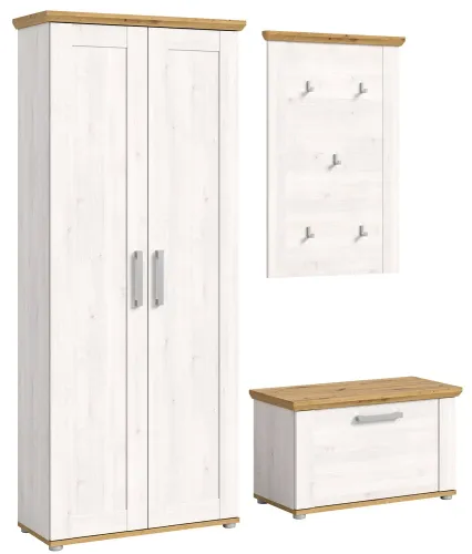 Garderoben-Set Verona | Lärche Sibiu / Eiche | 3-teilig