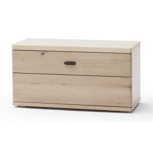 Garderobenbank Barcelona | Balkeneiche Bianco / Eiche Bianco