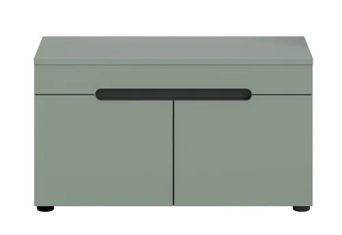Garderobenbank Sitzbank Canu | Basalt grau / Smoke Green
