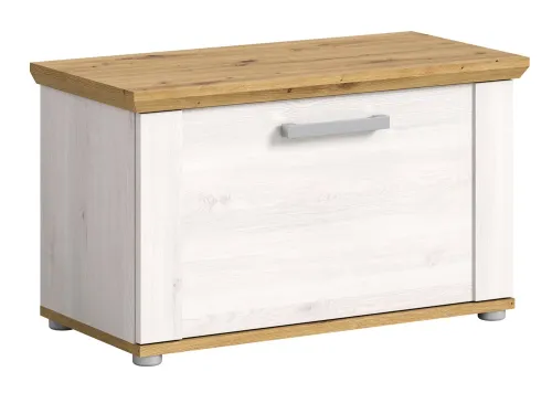 Garderobenbank Sitzbank Verona | Lärche Sibiu / Eiche mit Sitzkissen