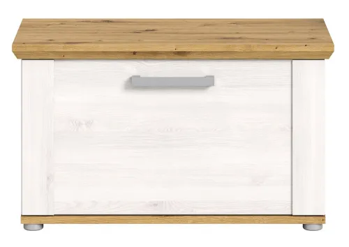 Garderobenbank Sitzbank Verona | Lärche Sibiu / Eiche mit Sitzkissen