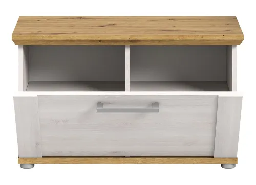 Garderobenbank Sitzbank Verona | Lärche Sibiu / Eiche ohne Sitzkissen