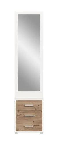 Garderobenkombination Kompaktgarderobe Polo | weiß / Nox Oak