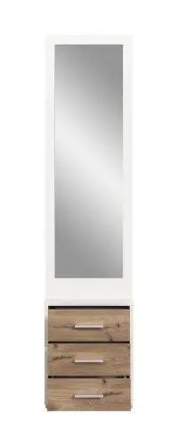 Garderobenkombination Kompaktgarderobe Polo | weiß / Nox Oak