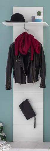 Garderobenpaneel Amanda | weiß Hochglanz