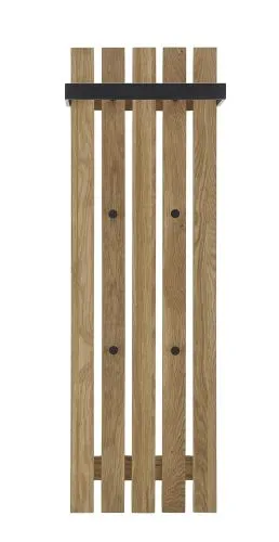 Garderobenpaneel Bantry | Eiche massiv | 40x120x22 cm