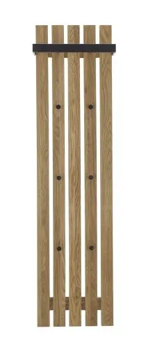 Garderobenpaneel Bantry | Eiche massiv | 40x150x22 cm