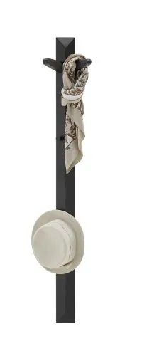 Garderobenpaneel Bantry | Eiche massiv schwarz