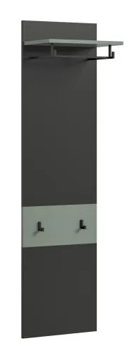 Garderobenpaneel Canu 1 | Smoke Green / Basalt grau