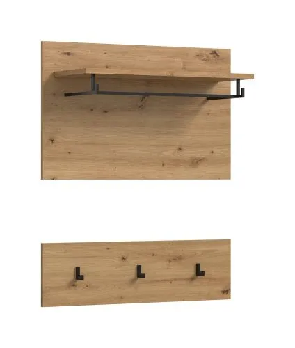 Garderobenpaneel Canu | Artisan Eiche