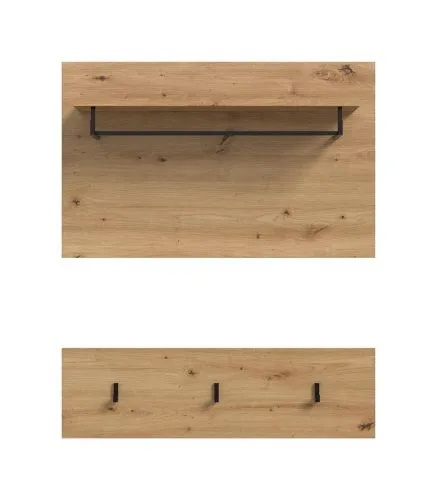 Garderobenpaneel Canu | Artisan Eiche