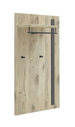 Garderobenpaneel Colorado | Viking Oak / Graphit schwarz