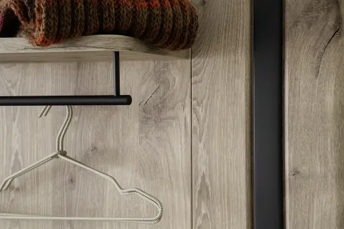 Garderobenpaneel Colorado | Viking Oak / Graphit schwarz