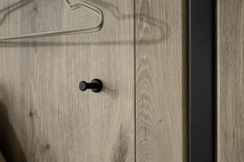 Garderobenpaneel Colorado | Viking Oak / Graphit schwarz