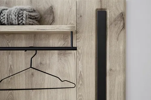Garderobenpaneel Colorado | Viking Oak / Graphit schwarz