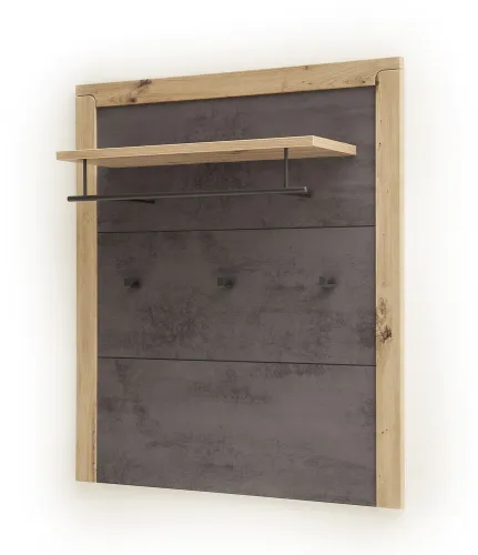 Garderobenpaneel Incata | Balkeneiche / Oxid