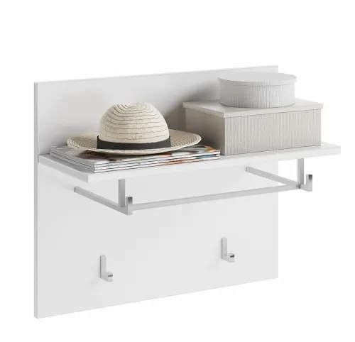 Garderobenpaneel Linus | weiß Hochglanz